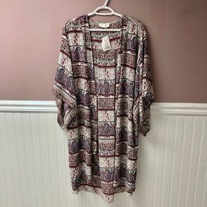 NWT Lavender Fields long kimono
